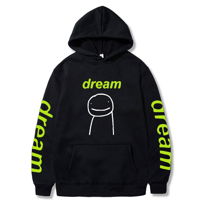 Dreamwastaken Men's Novelty Hoodies Dream Merch Shirt 2D Printed Casual Fashion Loose Hooded Sweater