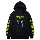 Dreamwastaken Men's Novelty Hoodies Dream Merch Shirt 2D Printed Casual Fashion Loose Hooded Sweater