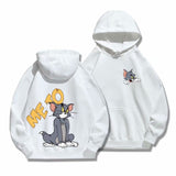 Tom and Jerry Hoodie Couple Sweater Hooded Autumn and Winter Coat
