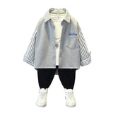 Toddler Boys Sweater Boys' Shirt Autumn Children's Autumn Clothing Long Sleeve Outer