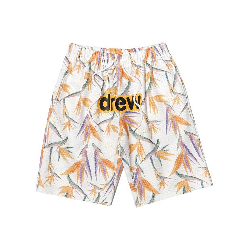 Justin Bieber Drew House Summer Casual Shorts Japanese Loose Men's Casual Shorts Middle Pants