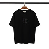 Fog Essentials Tshirts Fog Fear Of God Rich FG Colorful Reflective Printed Men's and Women's Loose Short-Sleeved T-shirt