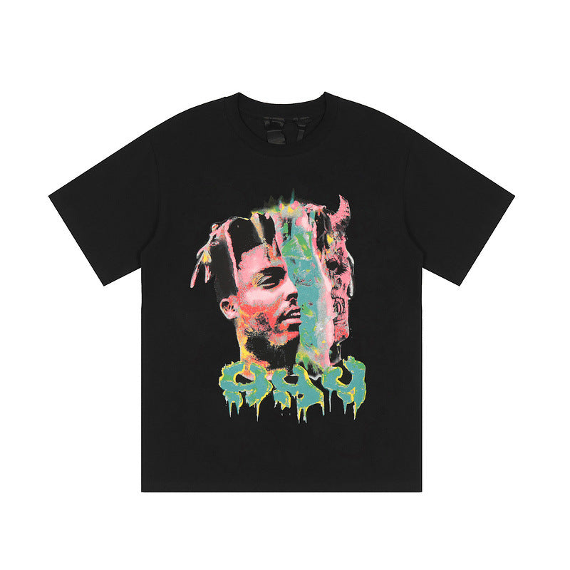 Pop Smoke Vlone King Of New York T Shirt   FIGHTING DEMONS 999 Club