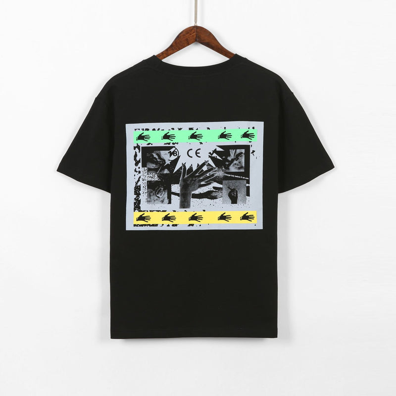 Cavempt Ce Life Cav @ Empt C.E Men's and Women's round Neck Cotton Printed Loose Short Sleeve