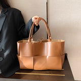 The Teacher Tote Shoulder Bag Large Capacity Woven Tote Bag Portable Women's Bag