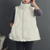 Women Winter Coats Puffer down Vest Female Autumn Winter Retro Artistic Loose plus Size