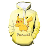 Men and Women Pokemon Pikachu Coat Autumn Couple Anime Sweater 3D Printing