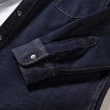 Denim Shirts Denim Shirt Men Long Sleeves Outerwear Casual Jacket Men