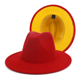 Walter White Fedora Woolen Hat Double-Sided Felt Hat Autumn Winter Retro Fedora Hat
