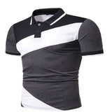 Polo Shirts Spring/Summer Polo Shirt Color Matching Men's T-shirt
