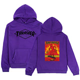 Thrasher Hoodie Fall Men's Clothing Casual plus Size Coat