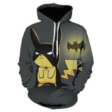 Men and Women Pokemon Pikachu Coat Cartoon Anime Pet Small 3D Digital