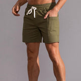 5 Inch Inseam Shorts 2021 Casual Shorts Men's Trendy Men's Beach Pants Shorts Oversized Pirate Shorts Multi-Pocket Cargo Pants