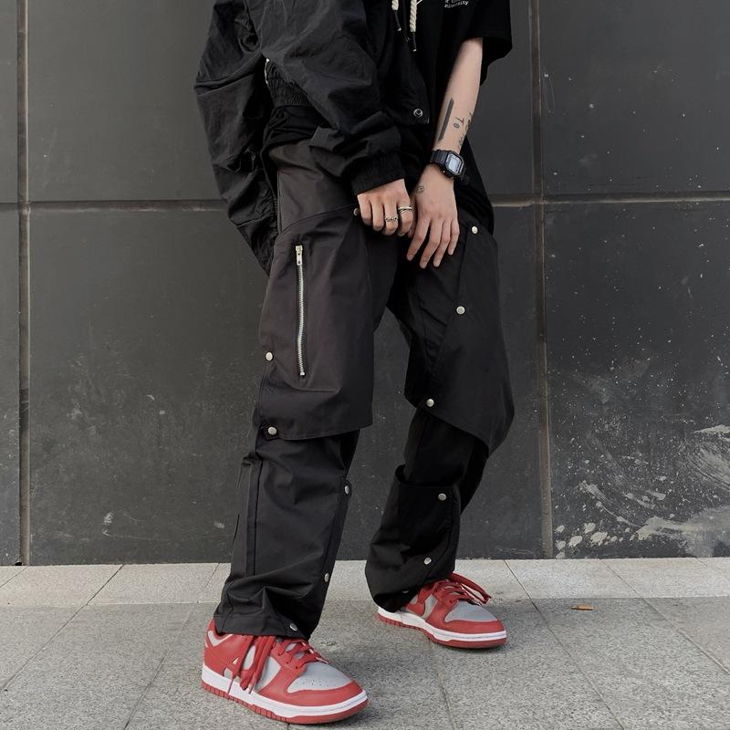Harajuku Clothing Straight Leg Pant Baggy Pants Straight Cargo Pants Hip Hop Trousers for Men