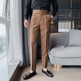 Men Suit Pants Slim Fit Business Suit Pants