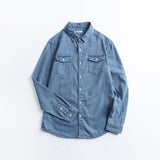 Denim Shirts Men's Long-Sleeved Slim Jacket
