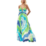 Women Bohemian Dress Spring/Summer Printing Slip Dress
