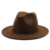 Walter White Fedora Fur Felt Hat Men and Women Autumn Winter Retro Fedora Hat