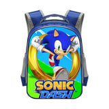 Sonic Backpack Sonic Elementary School Student Polyester School Bag Reflective Stripe Backpack