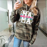 Boy Mama Hoodie Pattern Loose Long Sleeve Sweater