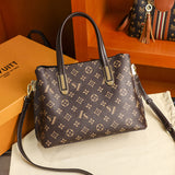 The Teacher Tote Genuine Leather Women's Bag Genuine Leather Shoulder Middle-Aged Women's Crossbody Large Capacity Handbag