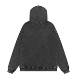 Present Hoodie Cheetah Print Distressed Retro Hooded Sweatshirt