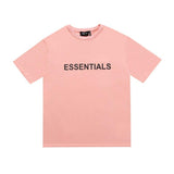 Fog Essentials Tshirts Fashion Brand Fear Of God Essentials Double-Line Men's and Women's BF Loose Character Printed Short-Sleeved T-shirt