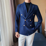 Double Brewed Seersucker Suit Autumn and Winter Suit Jacket Men's Casual