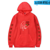 Black Rose Hoodie Payton Moormeier Printed Series Men's and Women's Hooded Sweater Autumn and Winter