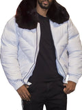 Bane Coat Leather Big Fur Collar Short