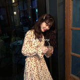 Fairy Dress Floral Chiffon Dress Spring and Autumn Skirt Fairy Girl Mori Style French First Love Dress