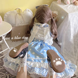 Gothic Lolita Harajuku Style Clothing Dress Rabbit Ears Short-Sleeved Underwear Shirt