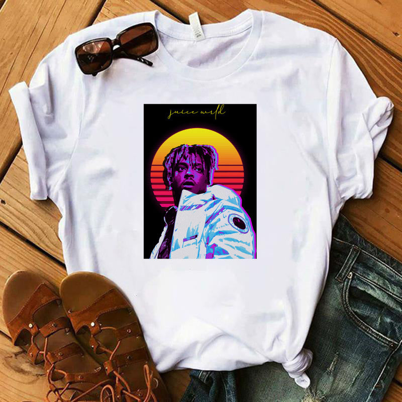 Juice WRLD T Shirt Juice WRLD Loose Printed Polyester Fabric T-shirt