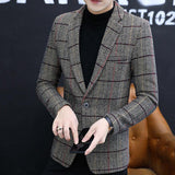 Casual Groom Attire Tuxedo Suits for Men Business Men Suit Fashion Fall/Winter Slim Coat