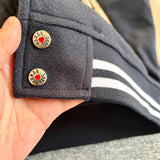 Human Made Sweatshirt Woolen Quilted Leather Baseball Uniform Loose