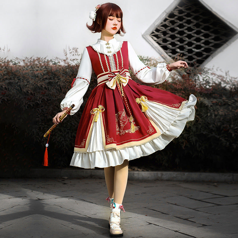 Gothic Lolita Harajuku Style Clothing Chinese Style Lolita Dress Op Han Elements Fall/Winter Lolita Skirt