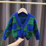 Toddler Boys Sweater Boys' Cardigan Sweater Autumn Knitwear