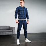Men′s Athletic Tracksuit Sweat Suits for Men Outfits Fall Slim Fit Men's Coat Trousers plus Size Loose Casual Fashion
