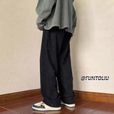 Men Cargo Pants Overalls Men's Straight-Leg Pants Tall Trousers