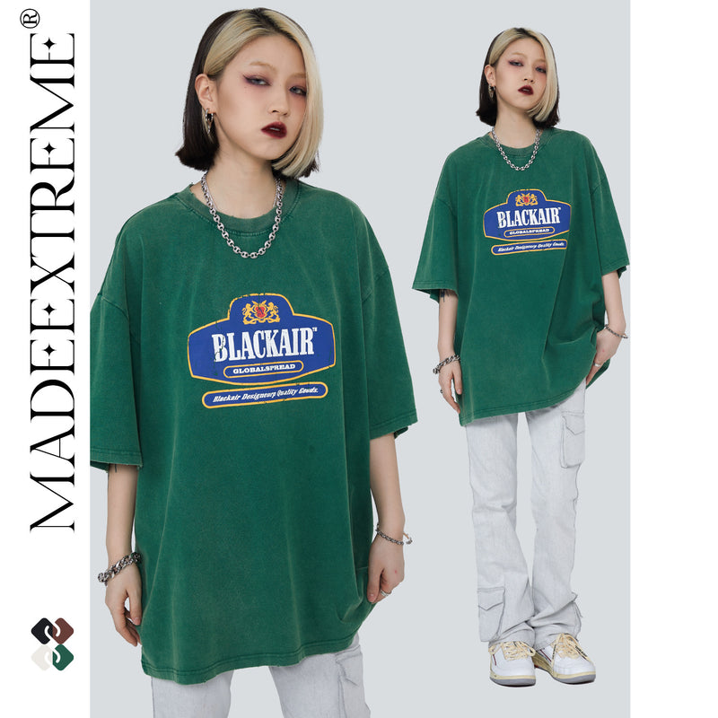 Blackair T Shirt Summer Washed T-shirt