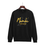 In Memory of Kobe Hoodie Kobe Memorial Clothing Casual Loose Men's and Women's Fleece round Neck Sweater