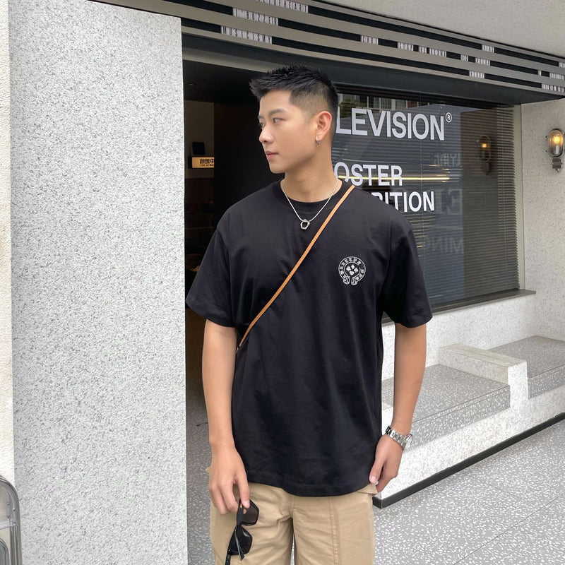 CHH Chrome Heart T Shirt Spring/Summer Embroidered round Neck Short Sleeve T-shirt for Men and Women