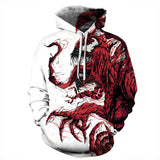 Spider Man Hoodie Venom3d Printing Zipper Hooded Sweatshirt