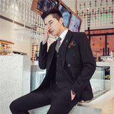 Double Brewed Seersucker Suit Men's Suit Set