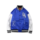 Dodgers Letter Man Jacket Outfit Senior Jackets Varsity Baseball College Coat Hip Hop Retro Paisley Baseball Uniform Jacket