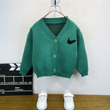 Toddler Boys Sweater Boys' Cardigan Knitted Sweater Spring and Autumn Clothing