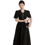 Women's cottagecore Dress Vintage Dress Women's Summer Midi Dress
