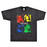 Rock Star T Shirt the 1975 Band T-shirt Rock American Retro Loose round Neck Print Cotton Short Sleeve