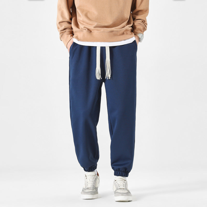 Men Sweatpants Men's Pants Winter Loose Sweatpants Sports Pants Autumn and Winter
