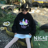 Gothic Lolita Harajuku Style Clothing Floral Print Long Sleeve Pullover